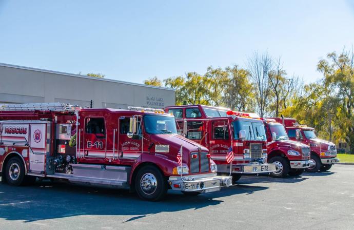 Fire Engines at the Long Lake Fire Department